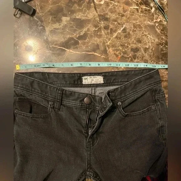 Free People Black Jeans Size 28 - Picture 8 of 9